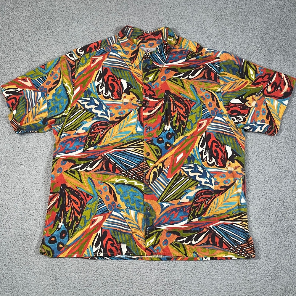 VTG The Territory Ahead Shirt Mens 2XL Multicolor Abstract Geometric Art Print